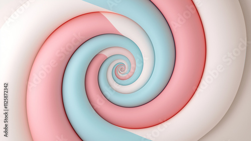 Pastel Spiral Dream: Abstra...