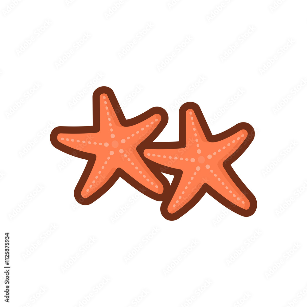 starfish flat icon vector illustration starfish flat icon vector illustration