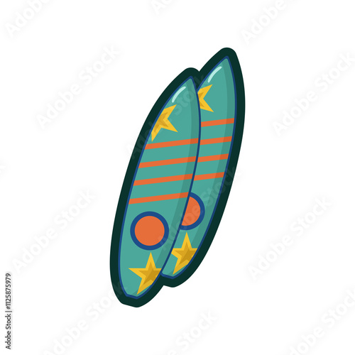 surfboard vector illustration