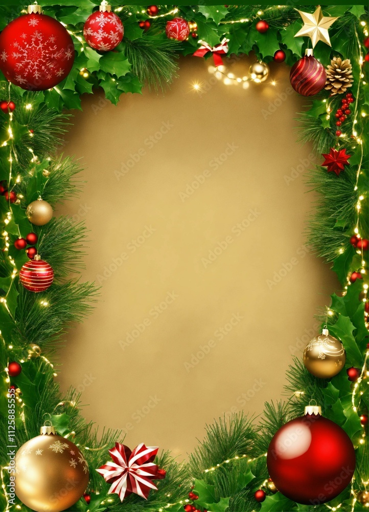 Create a christmas border for a wreath that says merry christmas. Create a christmas border for a wreath that says merry christmas.