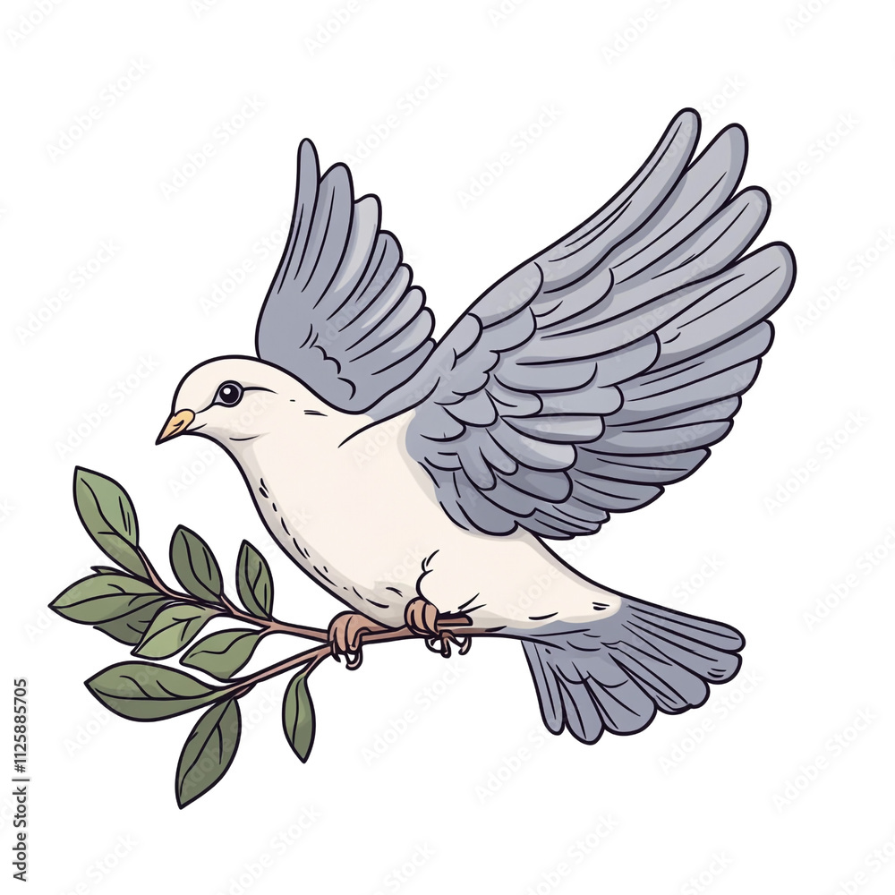 Obraz premium Dove of Peace: A Symbol of Tranquility and Hope
