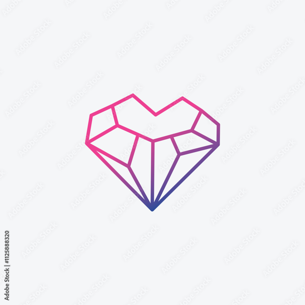 Geometric Beauty Diamond Crystal Gem Stone Jewelry Luxury logo design Geometric Beauty Diamond Crystal Gem Stone Jewelry Luxury logo design
