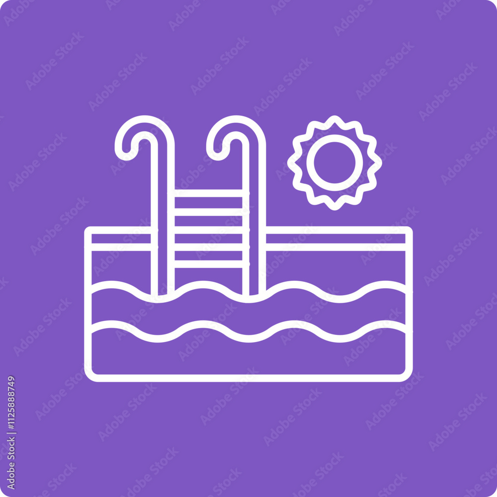 Naklejka premium Swimming Pool Icon