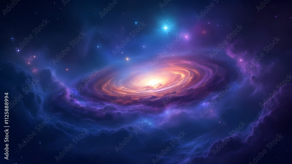 Obraz premium Cosmic and Space-Themed Designs - Starry Skies, Nebulas & Planet Art