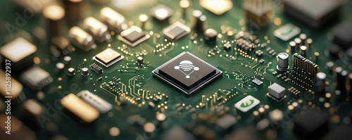 Innovative microchips pioneering sustainable and eco-friendly tech photo