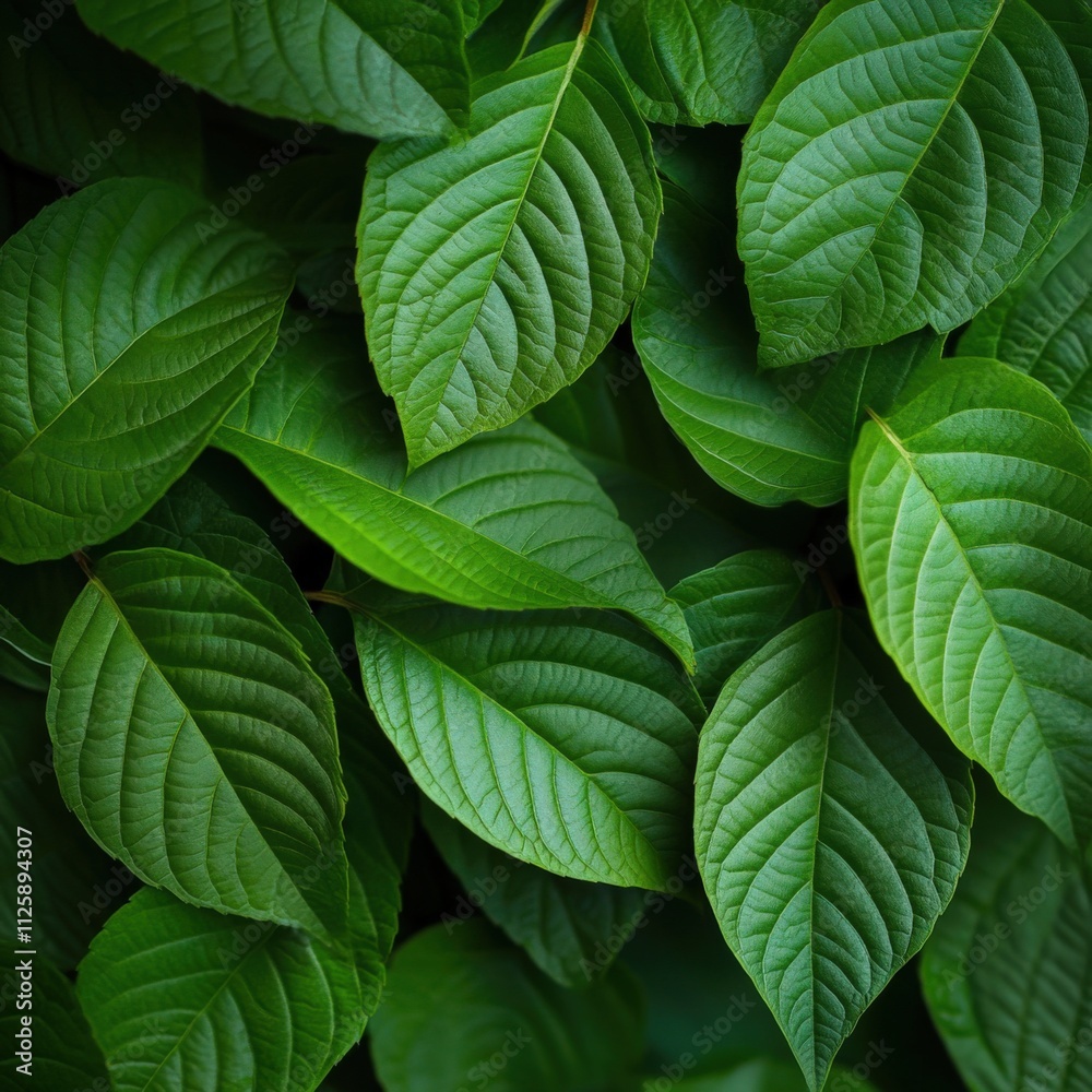 lush green leaves creating a vibrant natural background lush green leaves creating a vibrant natural background