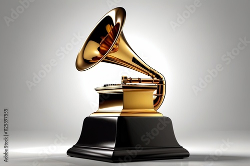 Grammy Award on isolated with photo