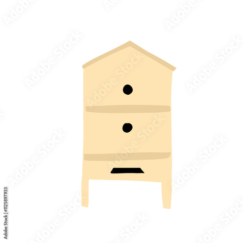 Honey products and apiary Illustration