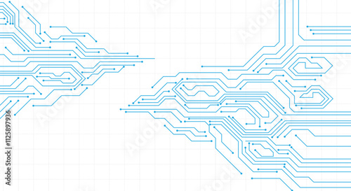 Abstract futuristic circuit board Illustration, Circuit board. Circuit board pattern for technology background. Vector illustration