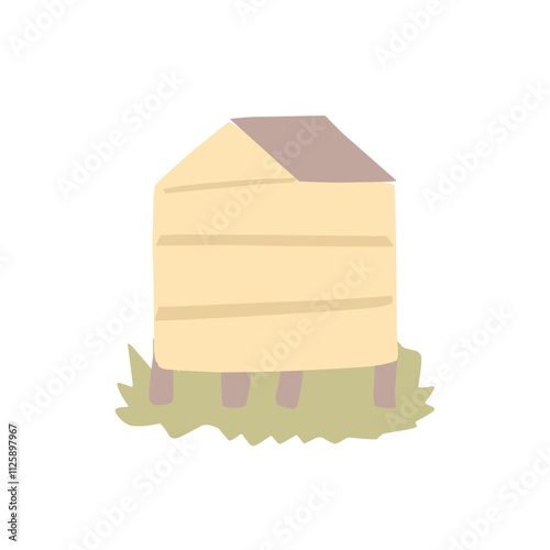 Honey products and apiary Illustration