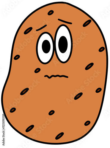 Scared potato