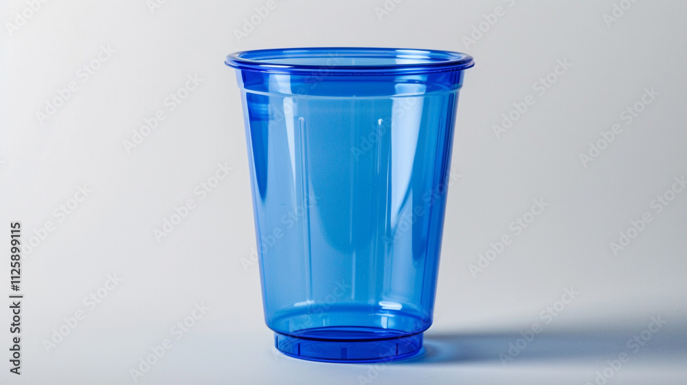 glass of water on blue glass of water on blue