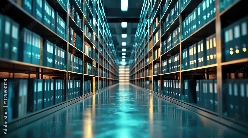 The image illustrates a Document Management System (DMS) that optimizes online documentation and file management, emphasizing corporate technology and enterprise resource The image illustrates a Document Management System (DMS) that optimizes online documentation and file management, emphasizing corporate technology and enterprise resource