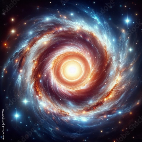 110 Galaxy Spiral An artistic representation of a spiral galaxy