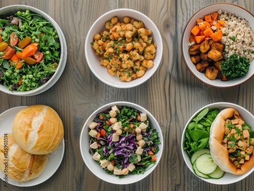 A carefully curated selection of kosher meals in a kosher-certified kitchen, showcasing meticulous adherence to Jewish dietary laws, food safety, and cultural traditions that define kosher compliance.