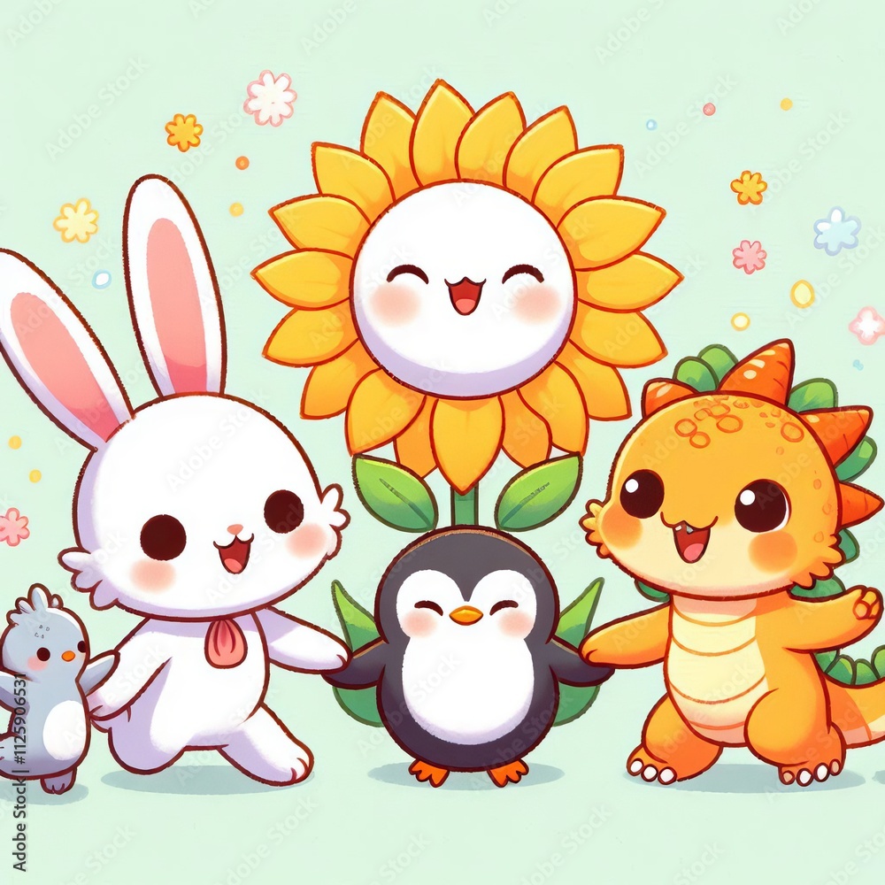 Obraz premium Cute Characters