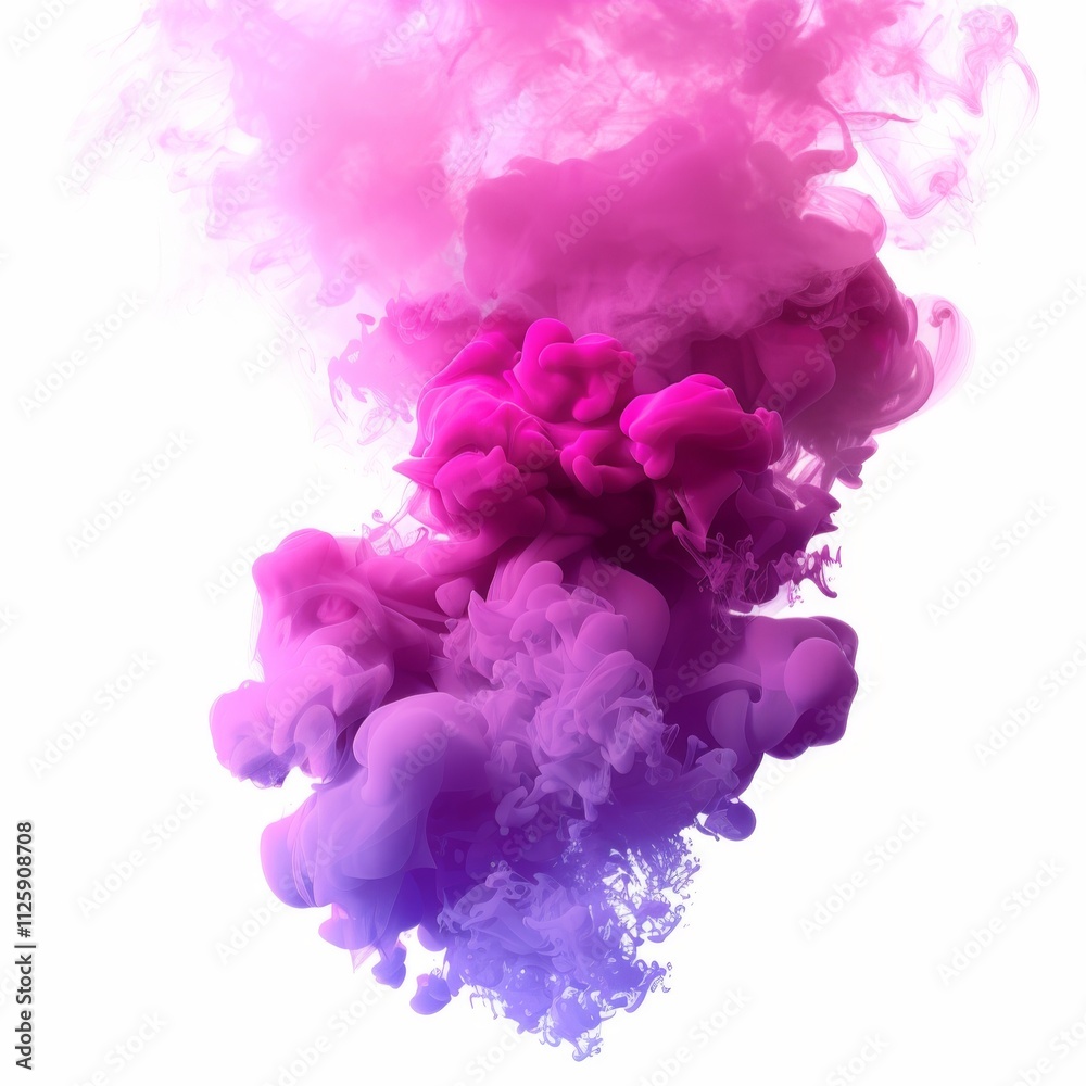 A vibrant smoke plume, magenta and fuchsia A vibrant smoke plume, magenta and fuchsia