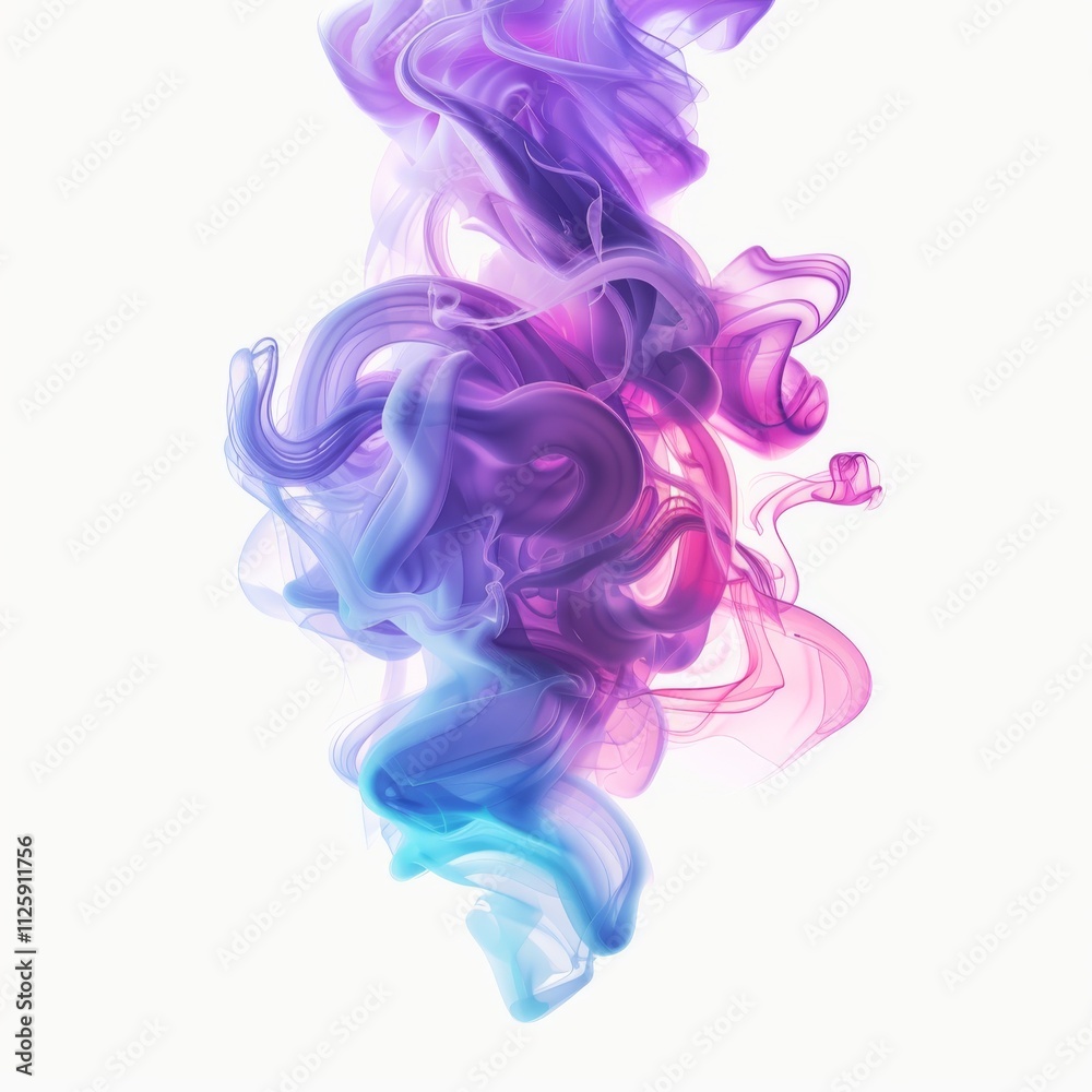 A vibrant smoke plume, neon color swirls A vibrant smoke plume, neon color swirls