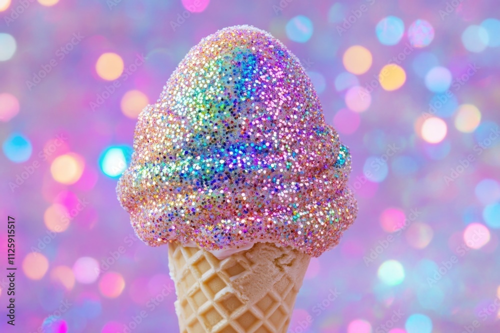 Rainbow Ice Cream Cone