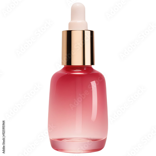 Pink Serum in Dropper Isolated