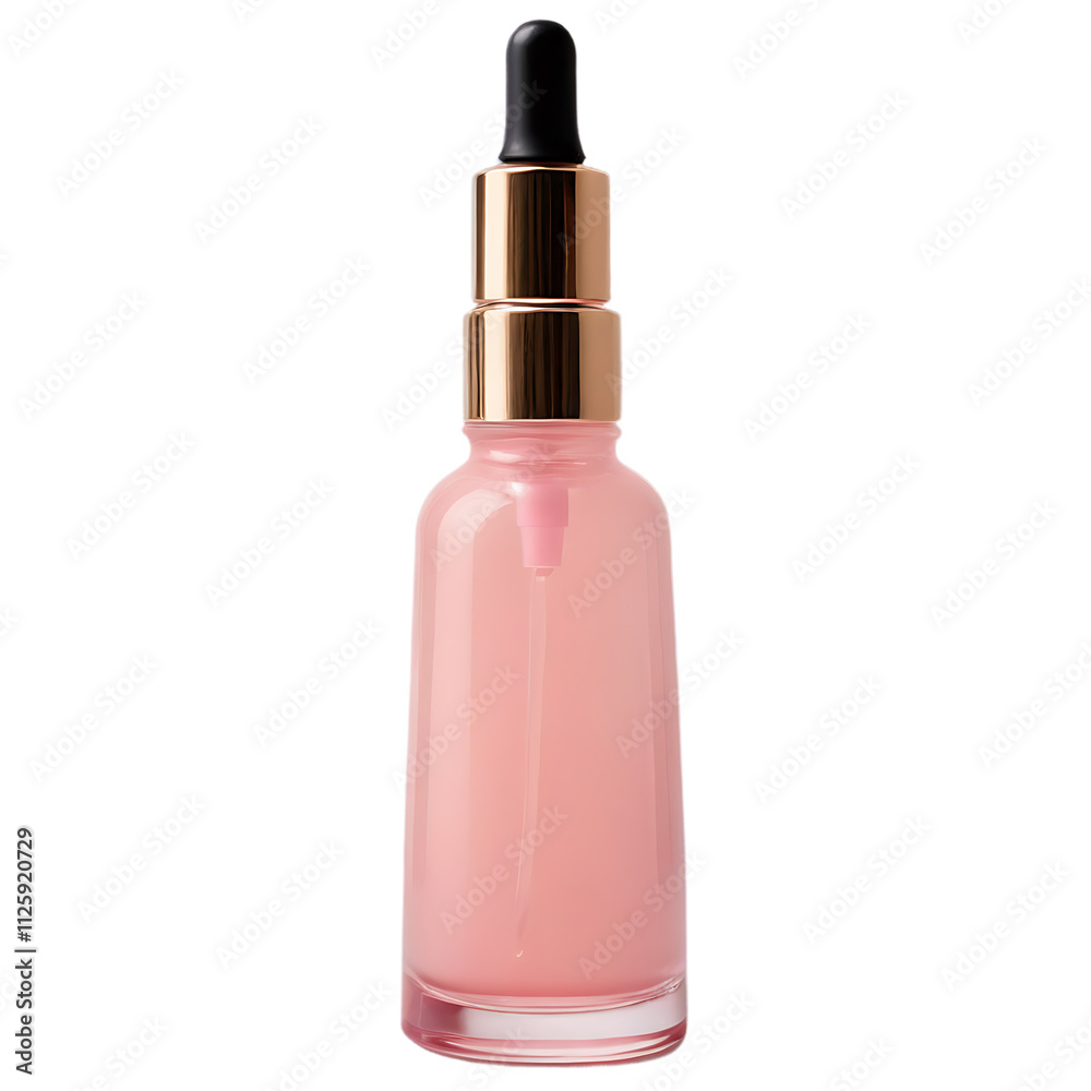 Pink Serum in Dropper Isolated Pink Serum in Dropper Isolated