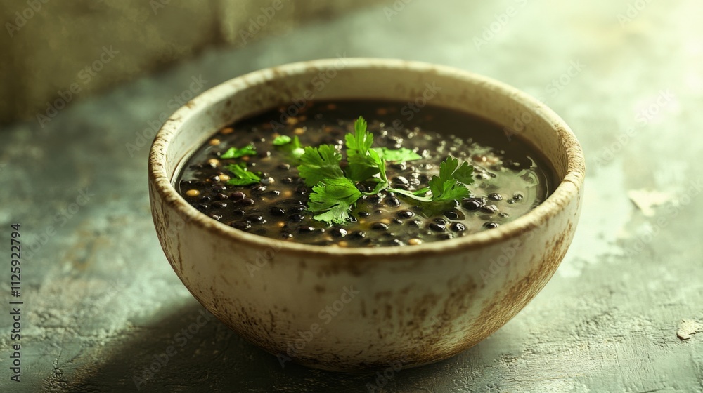 delicious black bean soup with fresh herbs delicious black bean soup with fresh herbs