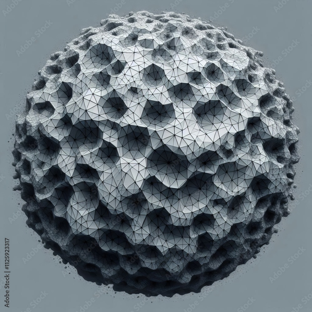 Voronoi Diagram A pattern of irregular polygons in gray resembli Stock ...