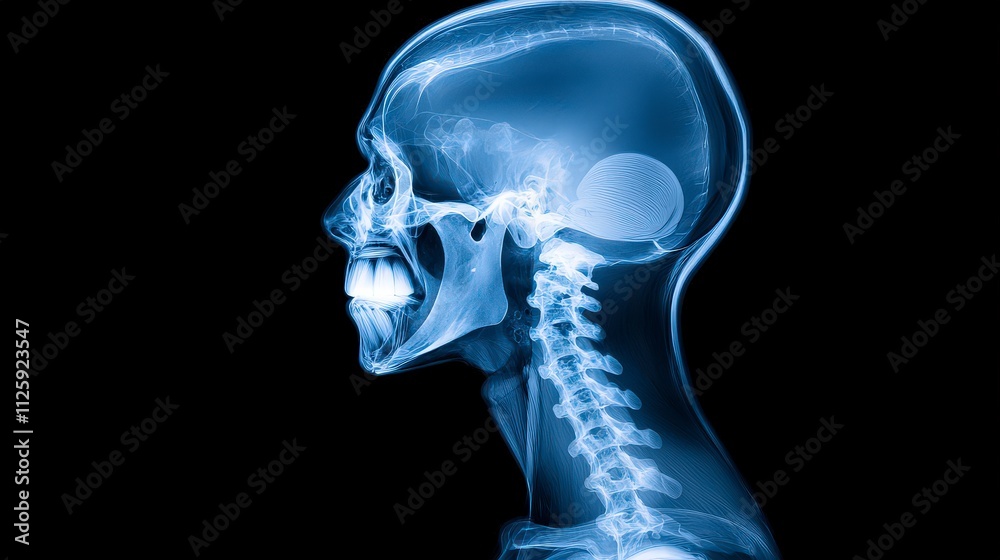 Human Skull X Ray Anatomy Medical Science Radiology Healthcare Bone Spine Cervical Human Skull X Ray Anatomy Medical Science Radiology Healthcare Bone Spine Cervical
