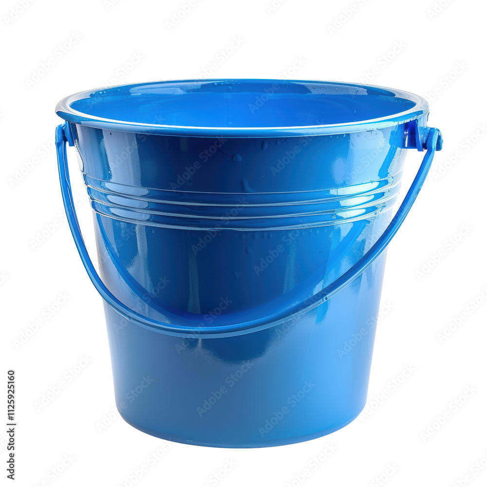 An Eye Catching Bright Blue Bucket Perfect for Various Household Tasks and Outdoor Activities An Eye Catching Bright Blue Bucket Perfect for Various Household Tasks and Outdoor Activities