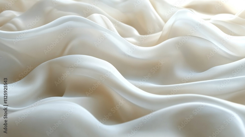Obraz premium Textured background resembling soft fabric folds in muted cream and beige tones