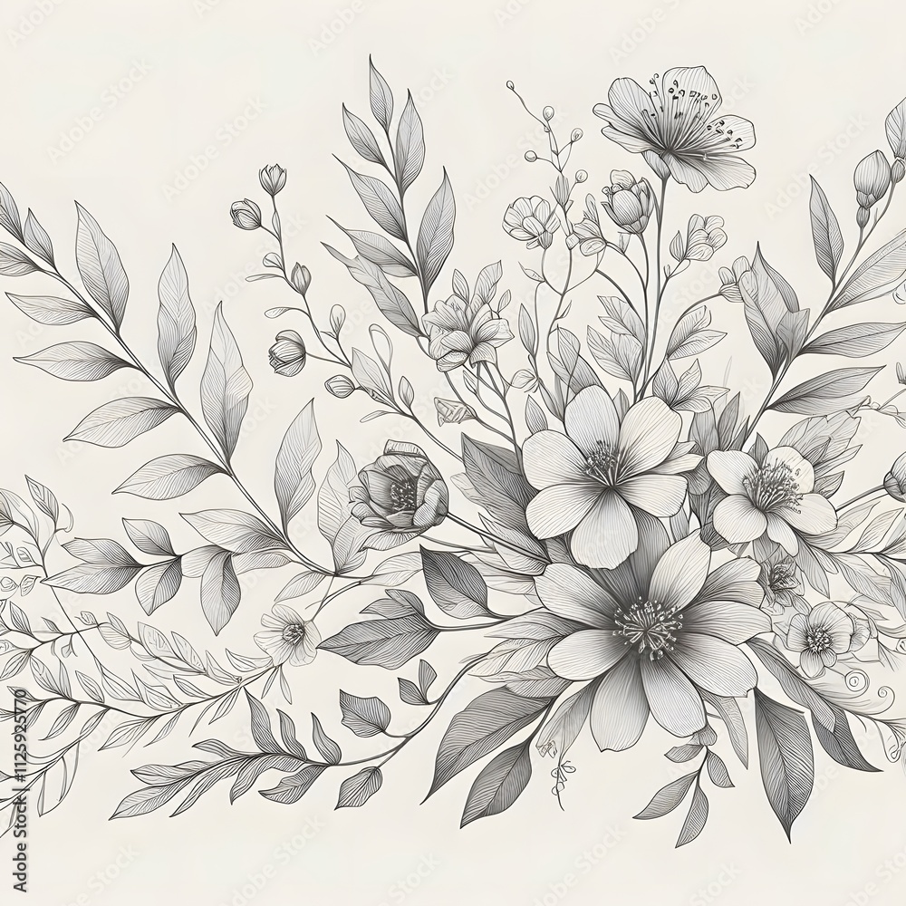 The Elegance of Botanical Line Art 3 The Elegance of Botanical Line Art 3