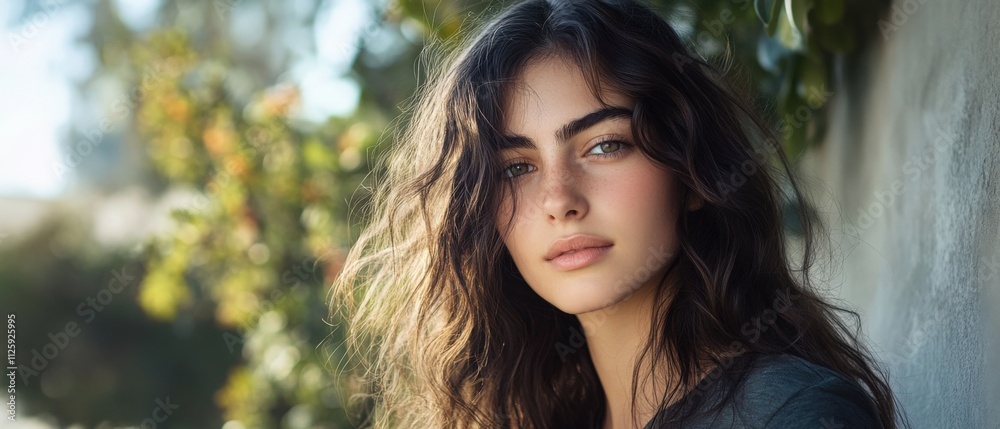 portrait of a woman with natural beauty and soft lighting
