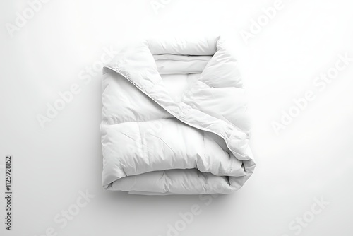 white pillow on a white background photo