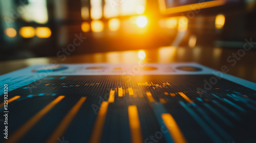 Abstract business Financial charts show a significant increase in profits in the stock market.This is driven by higher interest rates and continued growth. In the innovation world network of financial