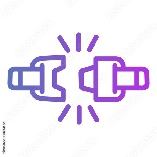 seat belt Gradient icon