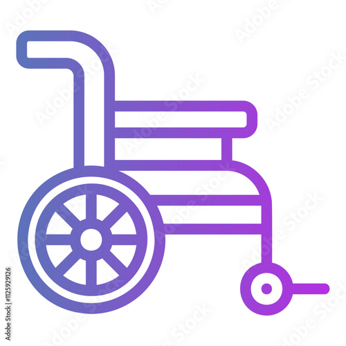 wheel chair Gradient icon