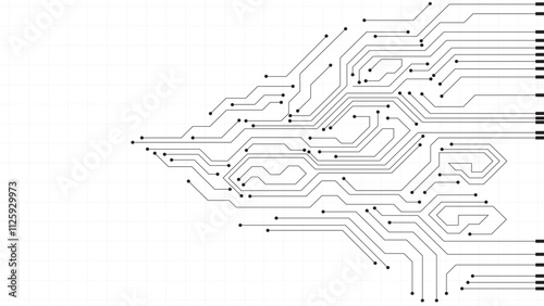 Abstract futuristic circuit board Illustration, Circuit board. Circuit board pattern for technology background. Vector illustration