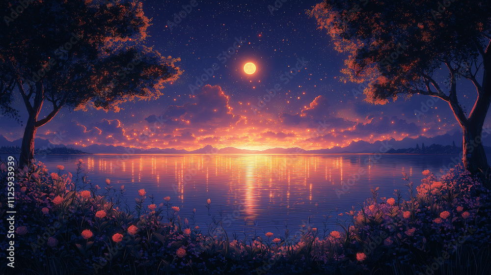 夜の美しい日本の風景 夜の美しい日本の風景