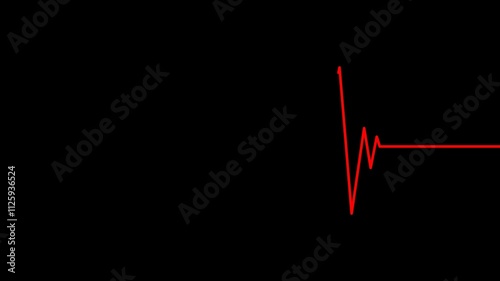  Animation of red pulse on transparent background