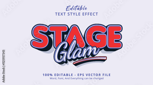 Stage Glam Editable Text Effect