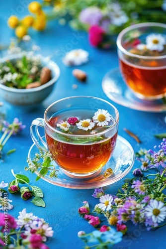 Cup of Tea with Flowers