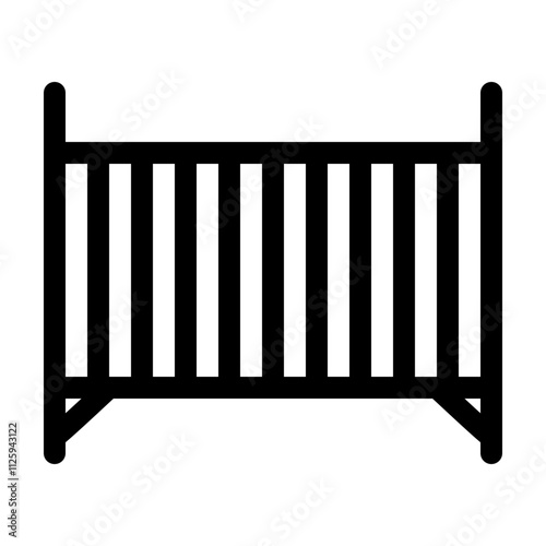 baby cot icon