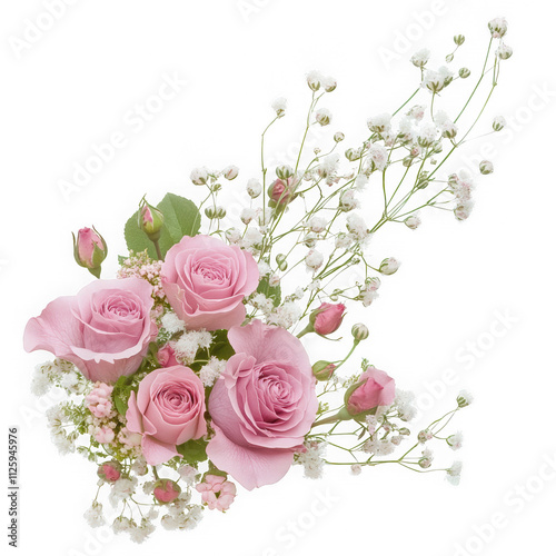 Elegant Pink Rose Floral Arrangement photo