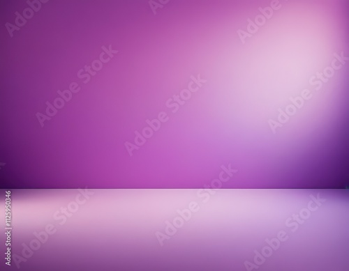Studio Background Concept - Dark Gradient purple studio room background for product.