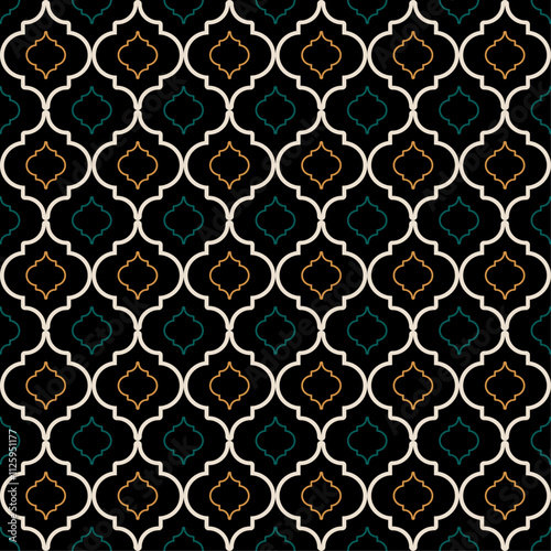 seamless geometric pattern with shapes abstract background textures graphic design print for fabric surface design packaging vector