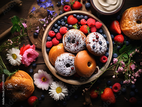 Attractive Still life with Easter bread