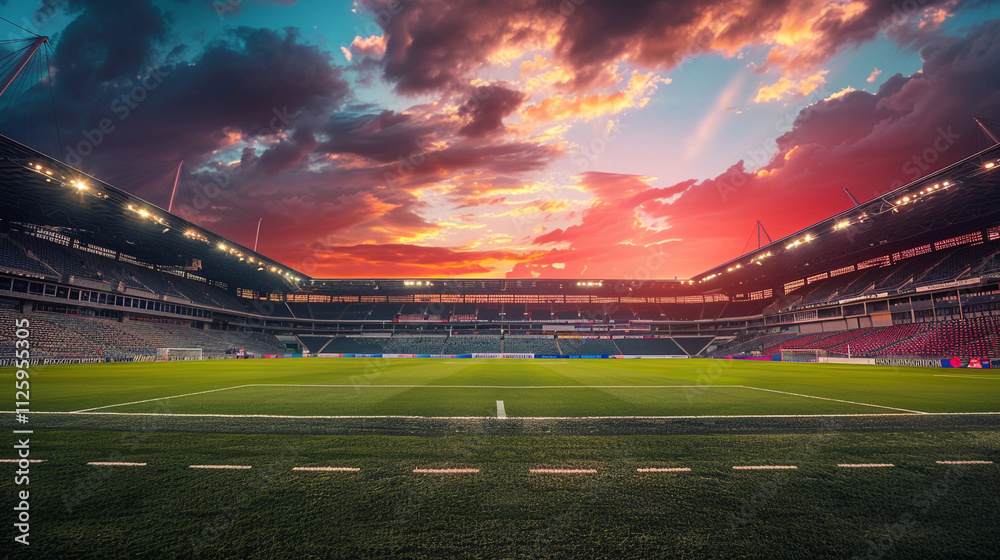 A_dramatic_sunset_over_a_football_stadium_ A_dramatic_sunset_over_a_football_stadium_