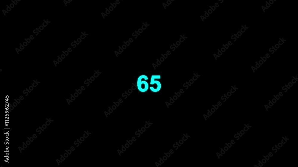 Counting number from 0 to 100, simple counter animation on black background. loading bar animation of 0 to 100 and 0 to 100 percent rendering animation. Counting number from 0 to 100, simple counter animation on black background. loading bar animation of 0 to 100 and 0 to 100 percent rendering animation.