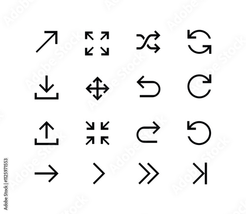 set of arrows vector