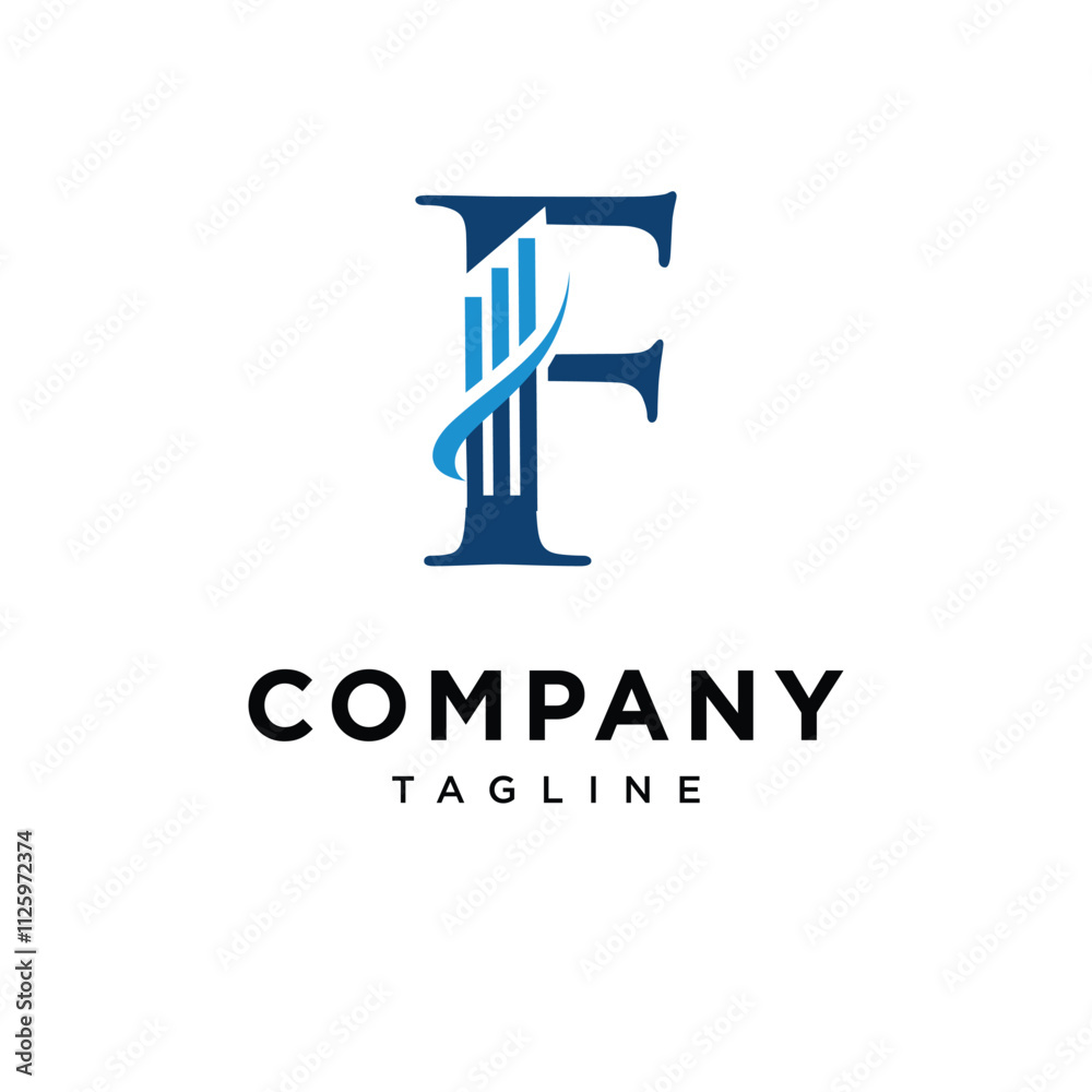 Letter F Wealth Logo Icon Vector Letter F Wealth Logo Icon Vector